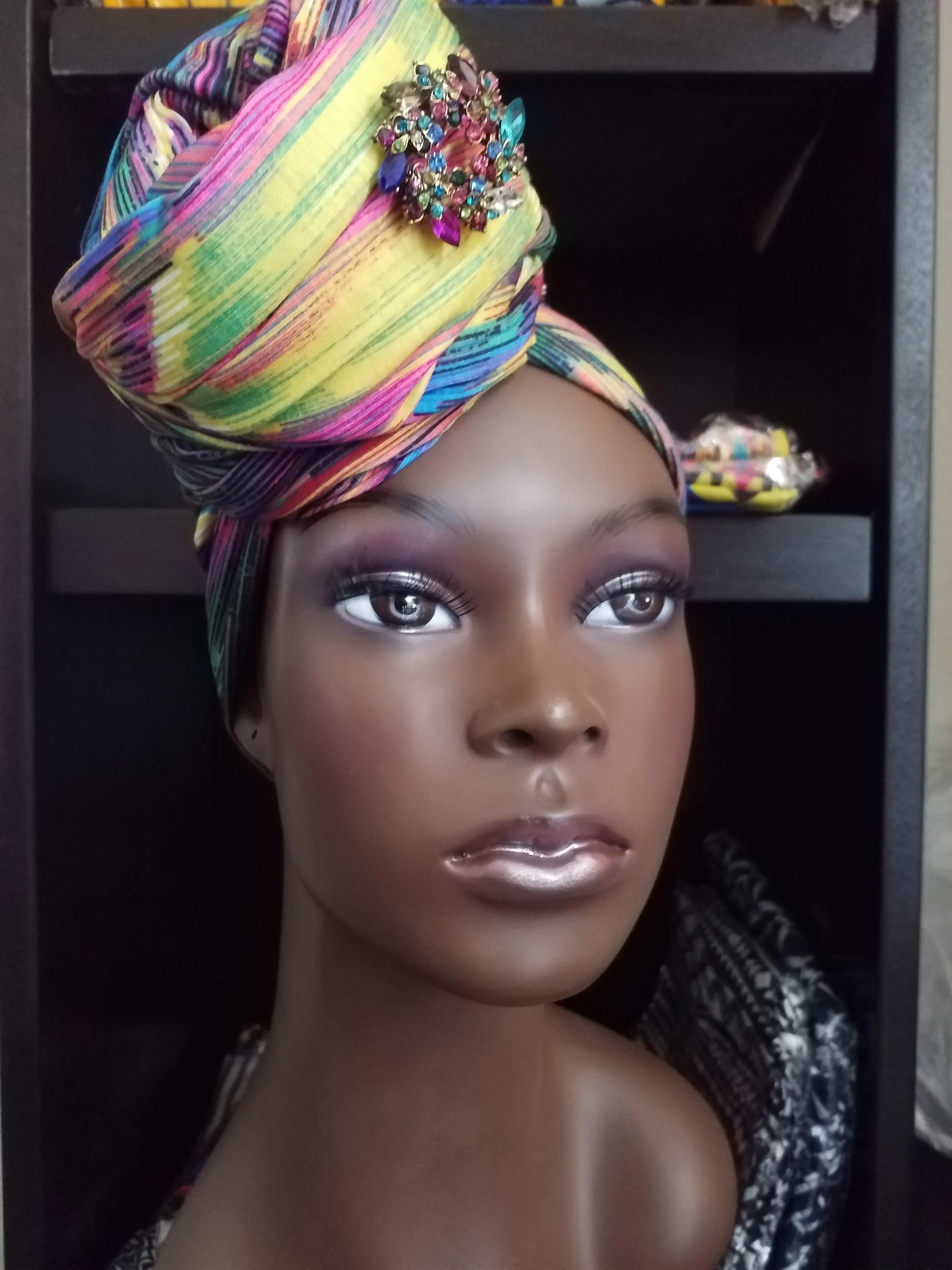 African Style: Patterned Head Scarf/Tie