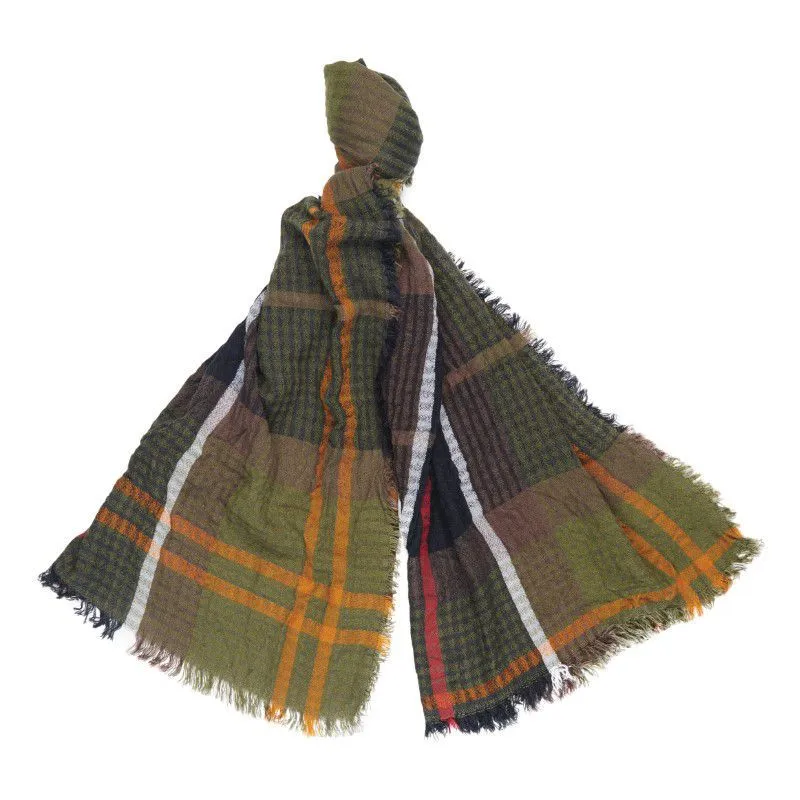 Barbour Faith Tartan Ladies Wrap Scarf - Classic