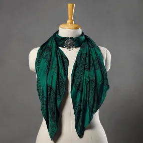 Block Printed Modal Silk Pendant Necklace Scarf 32