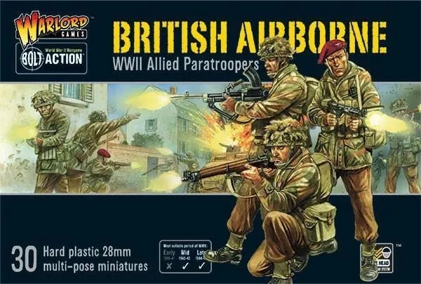 Bolt Action: British Airborne WWII Allied Paratroopers WLG 402011009