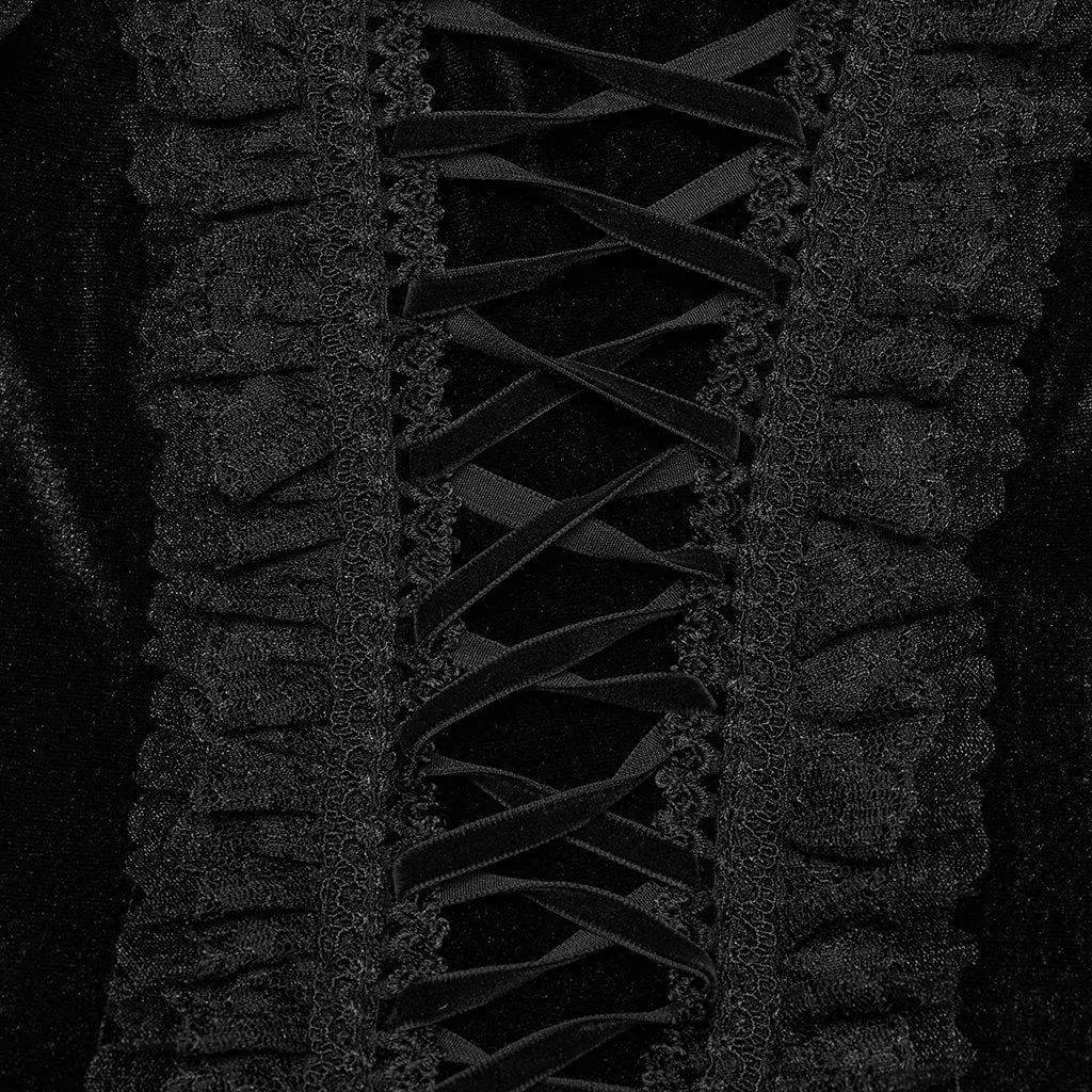 Goth detached sleeve pointed dress  WQ-633LQF
