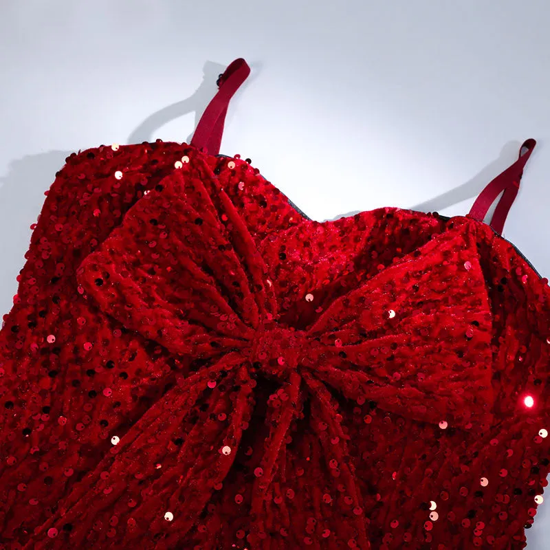 【IN STOCK】Red Christmas Dress Cosplay Costume Full Set
