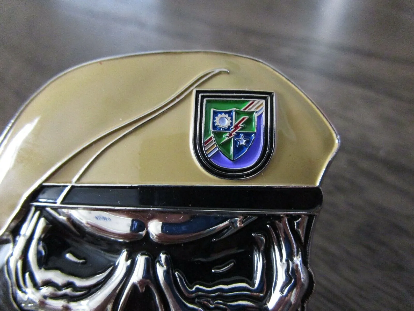 Lot of 2 US Army Special Forces Challenge Coins Green Berets  & 75th Ranger RGT