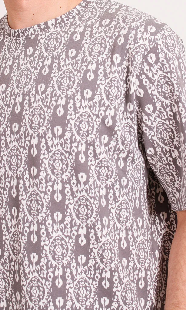 R208462 -Summer Melton T-Shirt - Patterned Beige