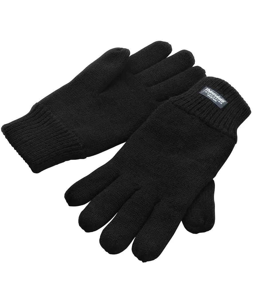 Result Classic Lined Thinsulate™ Gloves | Black