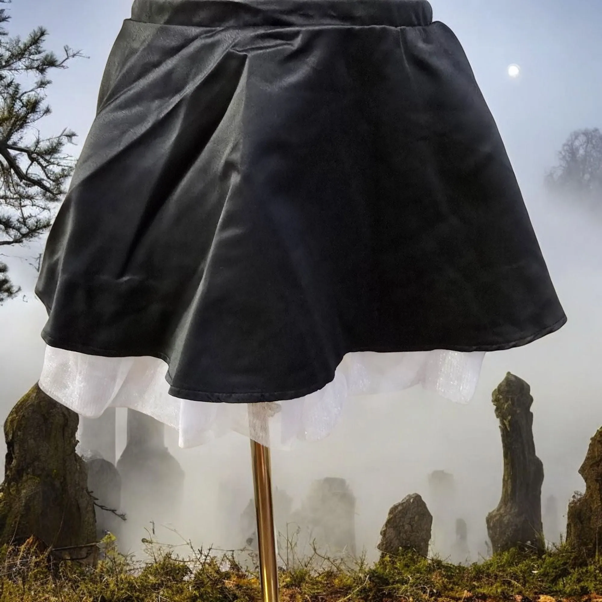 Scratch Ur Back Cat Costume Skirt Set Black