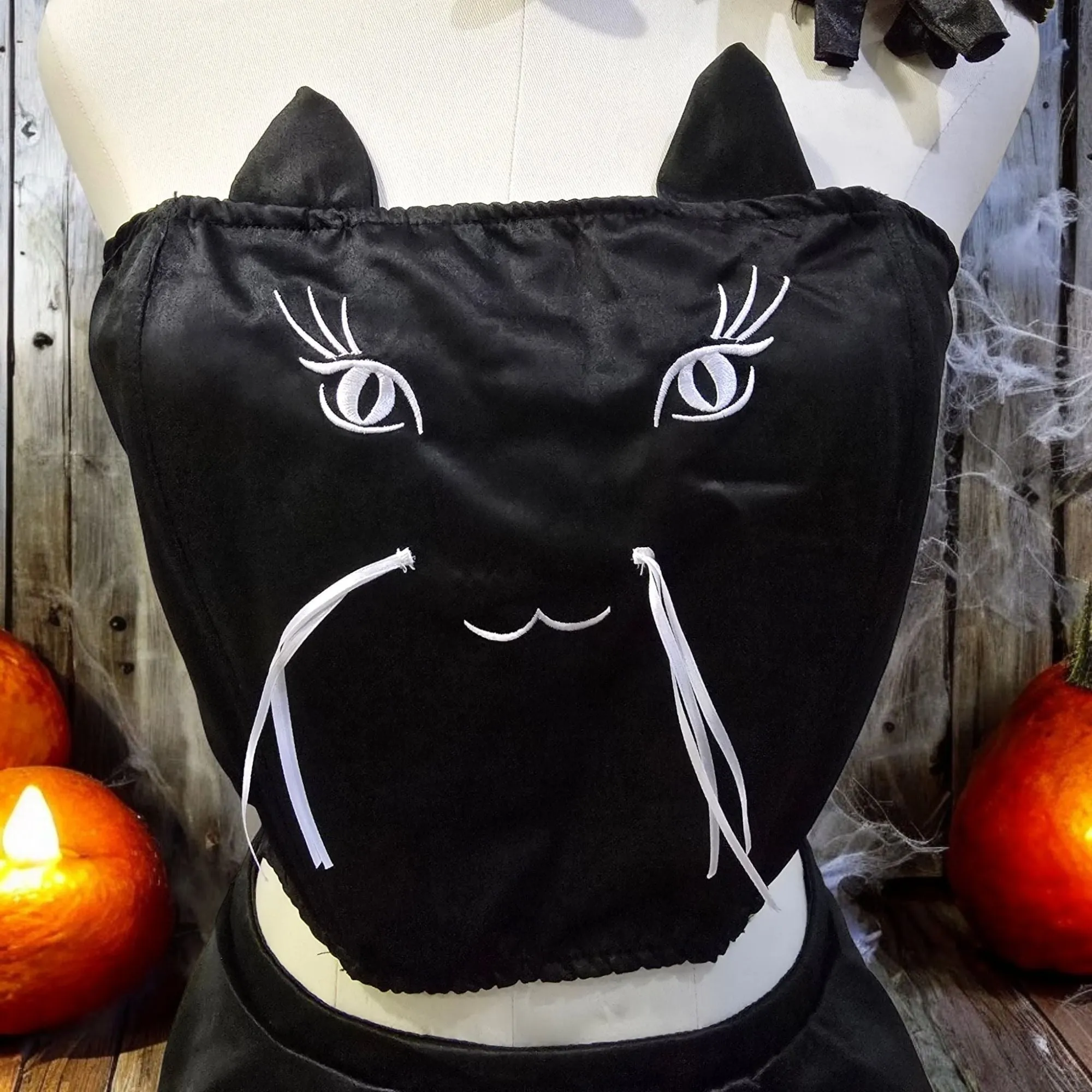 Scratch Ur Back Cat Costume Skirt Set Black