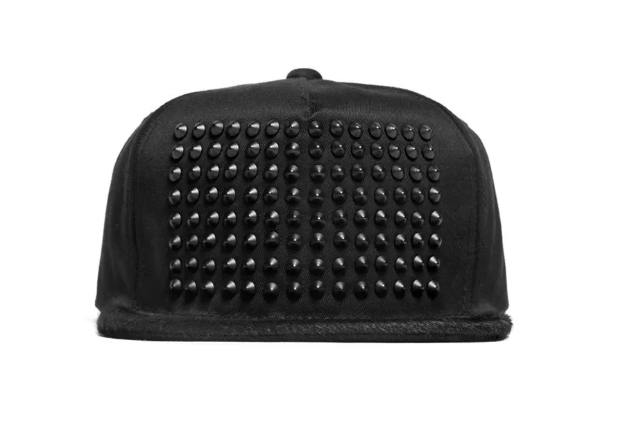 Stampd All Black Pony Hair Studded