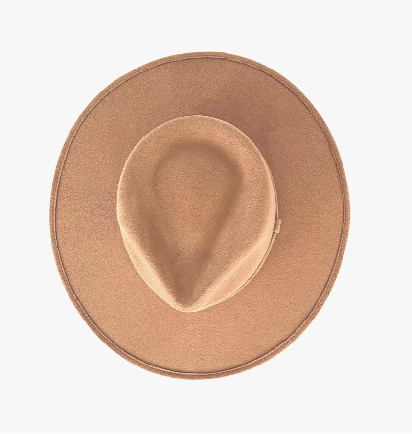 Vegan Suede Tear Drop Hat