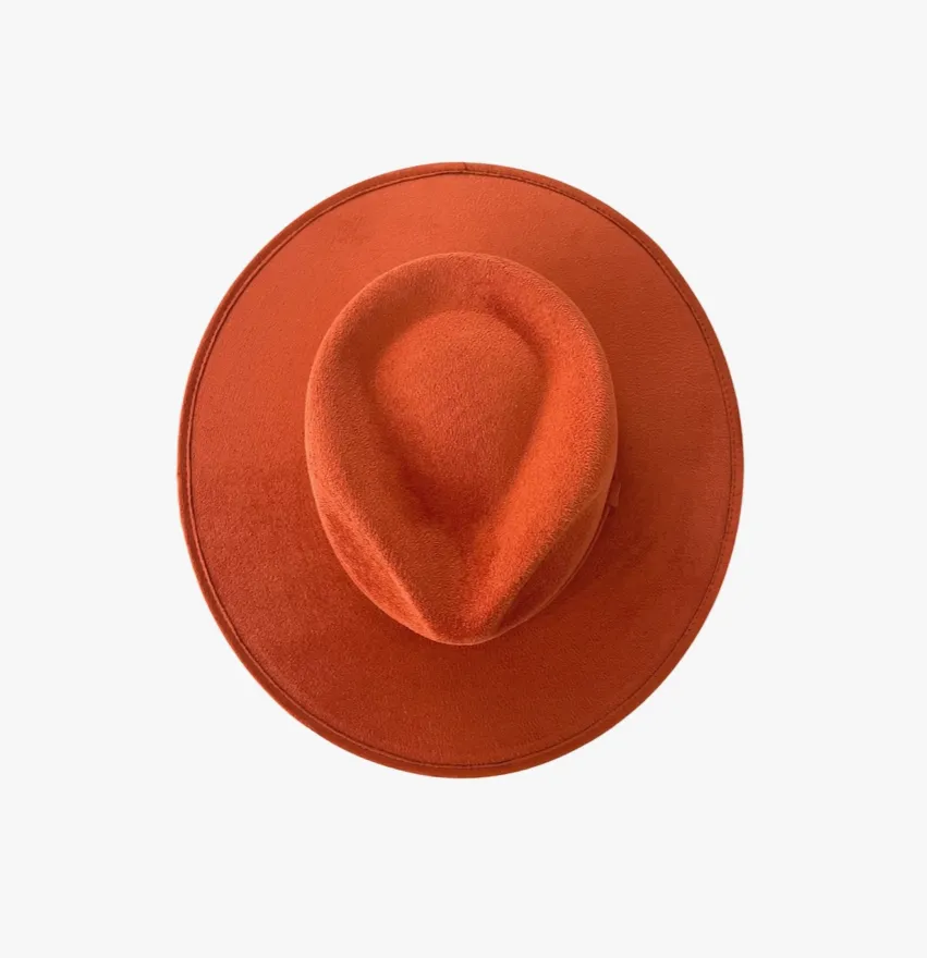 Vegan Suede Tear Drop Hat
