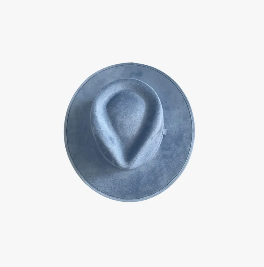Vegan Suede Tear Drop Hat