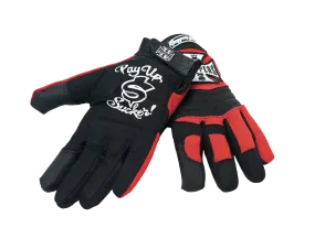 WCC - RIDING GLOVES - Black/Red