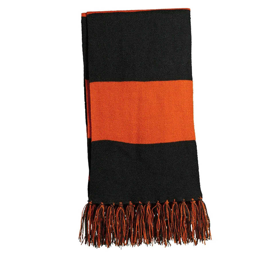 Womens Spectator Fringed Acrylic Scarf