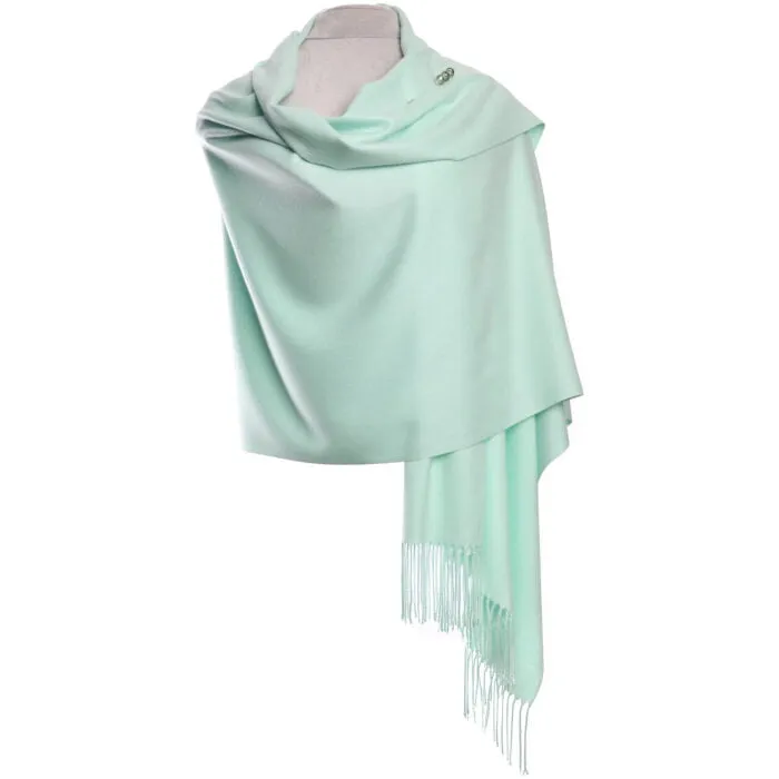 Zelly Teal Green Pashmina Scarf